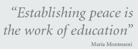 Quote by Maria Montessori on education.